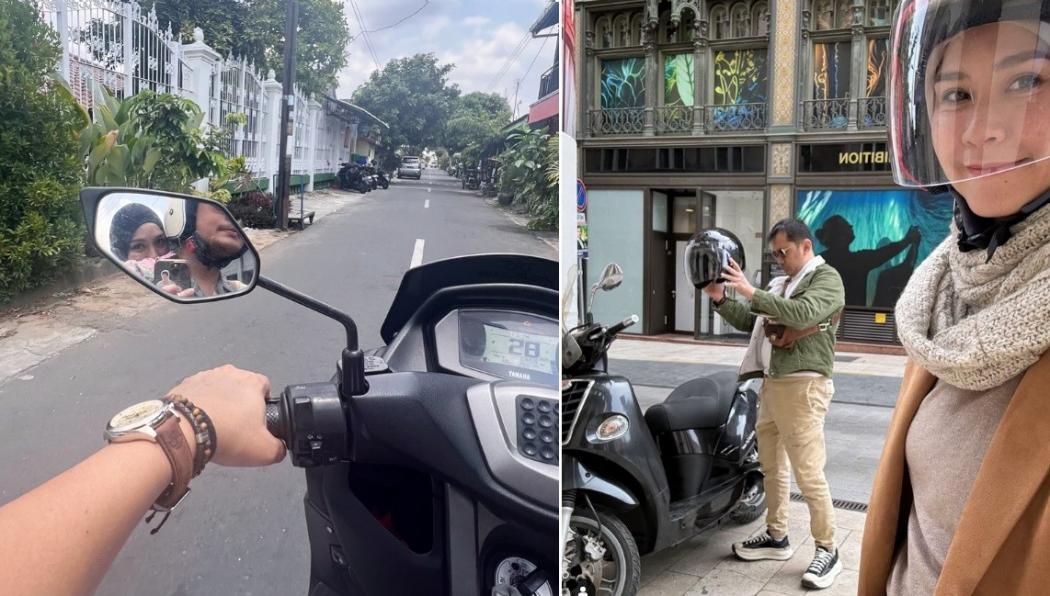 Tak Gengsi, Artis Zaskia Adya Mecca Lebih Senang Naik Motor Ketimbang Mobil saat Antar Anak Sekolah
