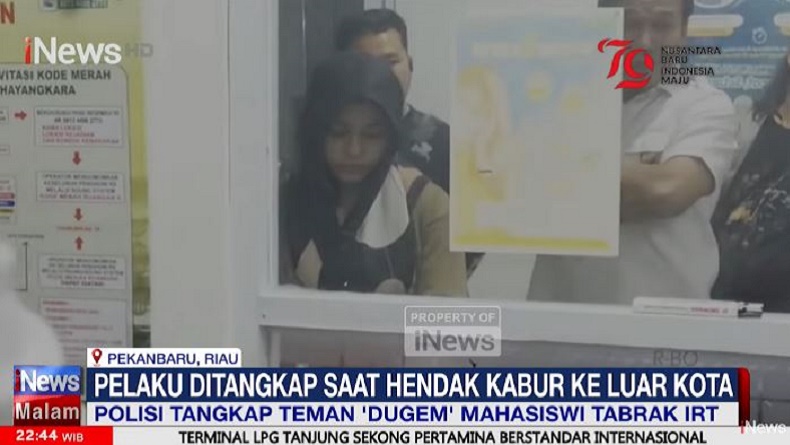 Polisi Tangkap 3 Teman Dugem Marisa Putri Penabrak IRT di Pekanbaru, 2 Orang Buron