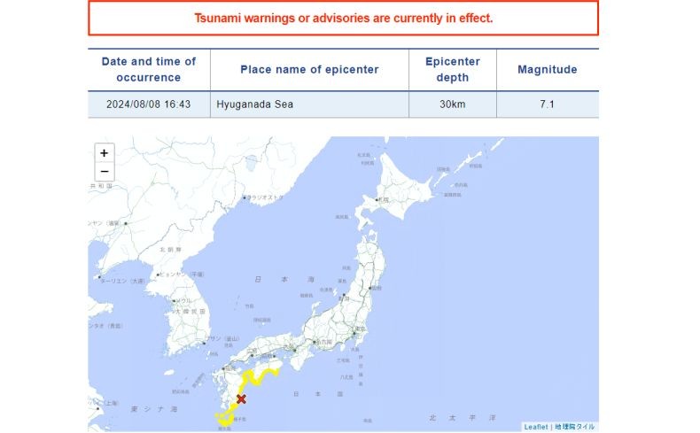 Gempa M7,1 Guncang Jepang, Ada Peringatan Tsunami