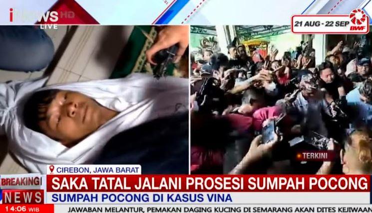 Penampakan Saka Tatal Jalani Ritual Sumpah Pocong, Pakai Kain Kafan Baca Syahadat