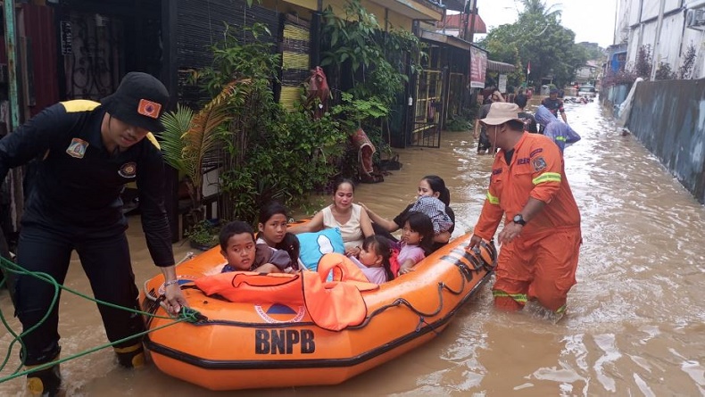 Banjir dan Longsor Landa Balikpapan, 1 Orang Terluka