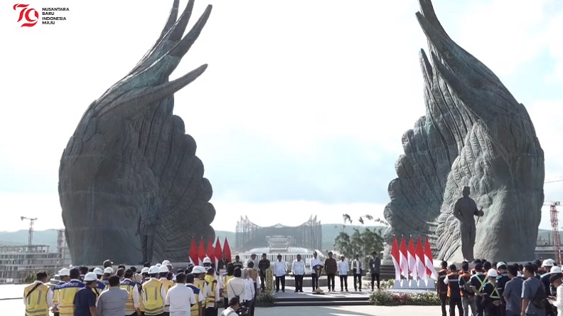 Jokowi Resmikan Taman Kusuma Bangsa di IKN, Penghormatan kepada Pahlawan