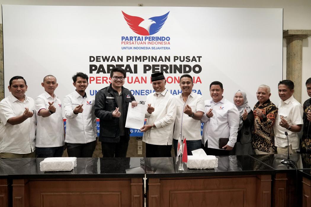 Dukung Mahyeldi dan Vasco di Pilgub Sumbar, Perindo Harap Kerja Sama Jangka Panjang 