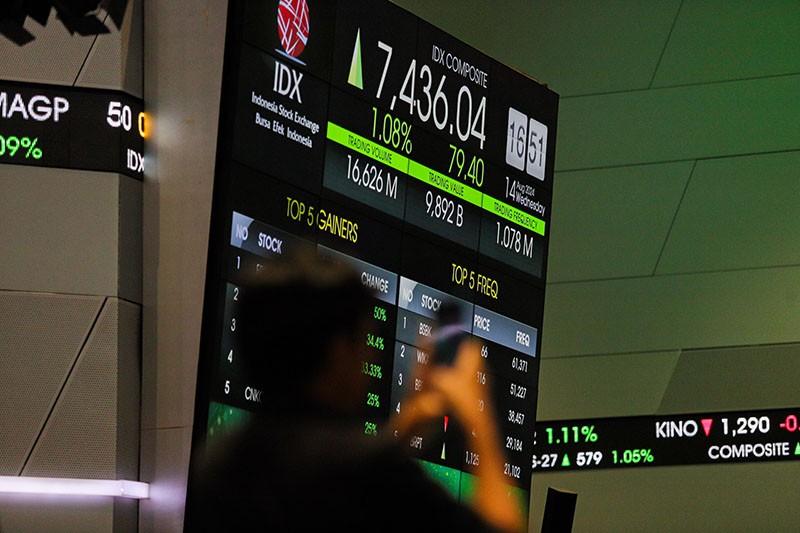 IHSG Ditutup Menguat 0,21 Persen, DPUM-SCMA jadi Top Gainers