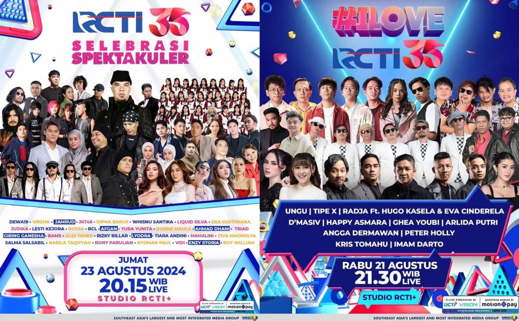Hadirkan Panggung Megah Kolaborasi Dewa 19, Mahalini, Lesti Kejora di Selebrasi Spektakuler RCTI