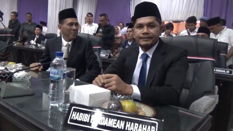 Habibi Pardamean Harahap Kader Partai Perindo Dilantik Jadi Anggota DPRD Paluta
