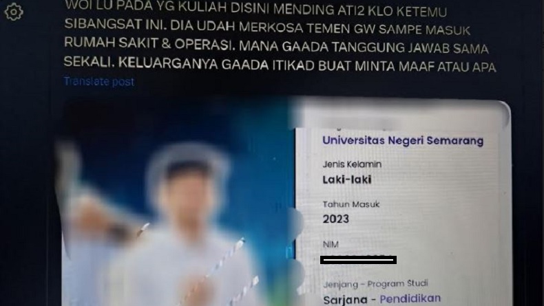 Viral Mahasiswa Unnes Diduga Pelaku Pemerkosaan, Begini Respons Kampus