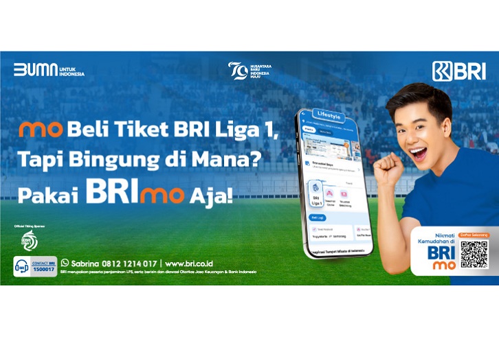  Beli Tiket BRI Liga 1 Pakai Aplikasi Mobile Banking BRImo, Tanpa Ribet!
