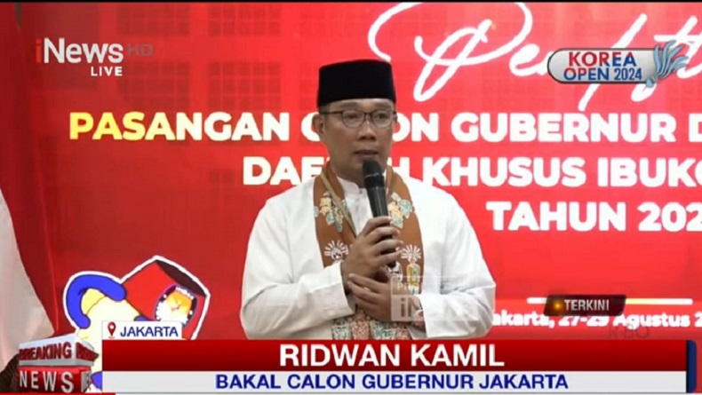 Ridwan Kamil-Suswono Daftar ke KPU DKI, Janji Warga Jakarta Dapat Pelayanan Cepat