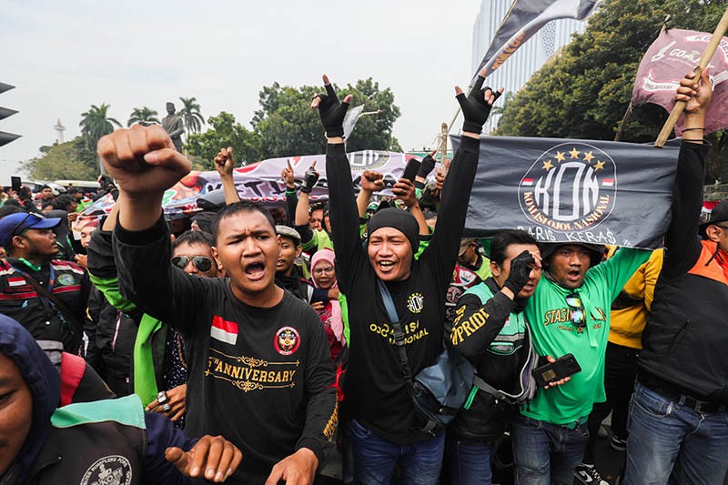 Amankan Demo Ojol Besar-besaran di Jakarta, 2.554 Personel Gabungan Dikerahkan