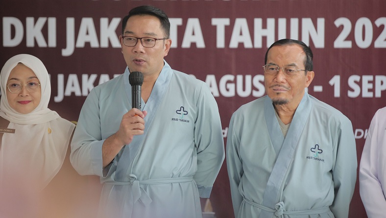 Persiapan RK-Suswono Sebelum Tes Kesehatan di RSUD Tarakan, Minta Doa Keluarga