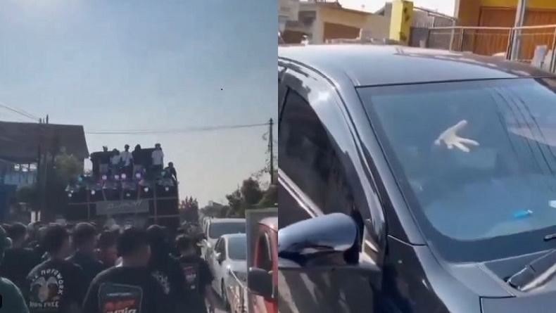 Viral Kaca Mobil Pecah saat Papasan dengan Rombongan Sound Horeg di Jatim