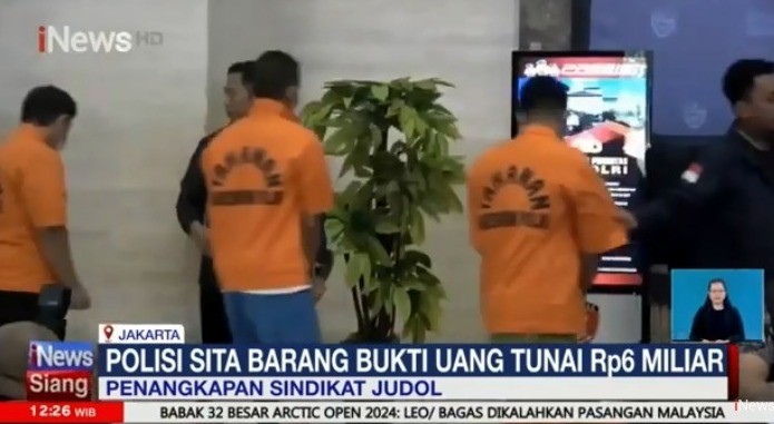 Polri Bongkar Sindikat Judi Online, Rp6 Miliar Disita