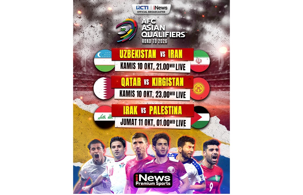 Saksikan Kualifikasi Piala Dunia 2026 Zona Asia Malam Ini: Uzbekistan Vs Iran, Live iNews