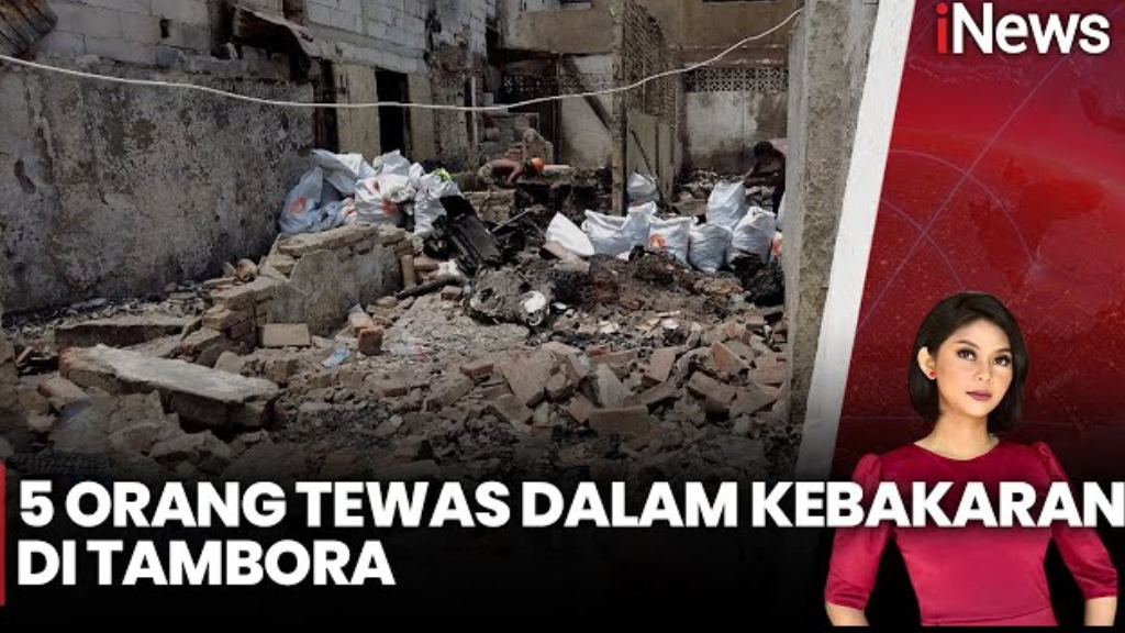 Kebakaran Di Tambora Jakarta Barat, 5 Orang Meninggal Dunia