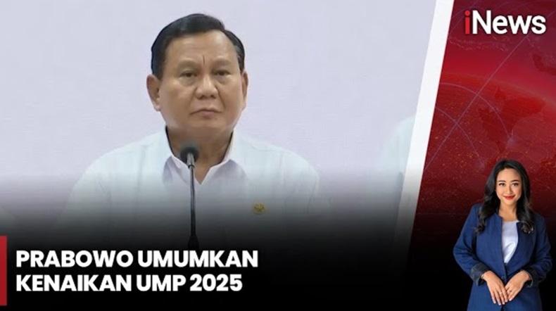 Prabowo Umumkan Kenaikan UMP 2025 Sebesar 6,5 Persen