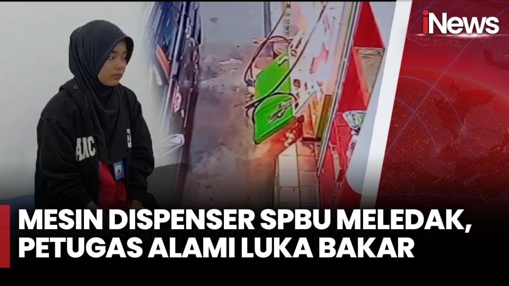 Video Detik-Detik Dispenser SPBU Meledak, Satu Petugas Alami Luka Bakar