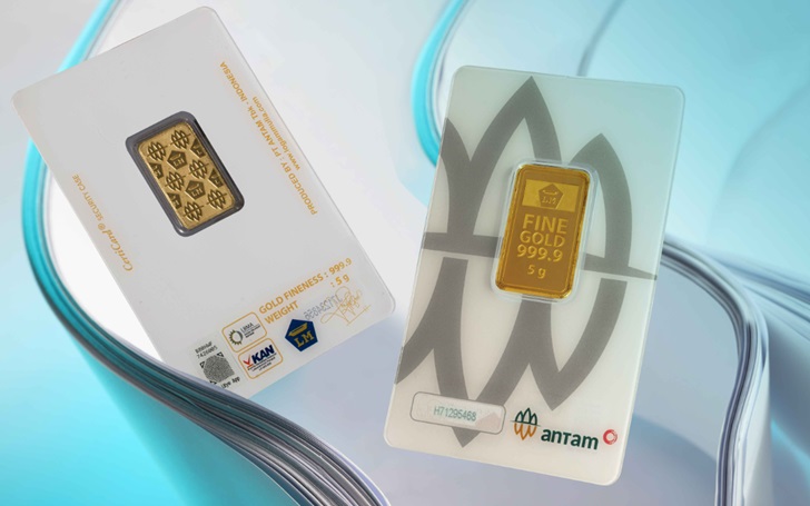 Harga Emas Antam Hari Ini Turun Rp8.000, Termurah Dibanderol Segini