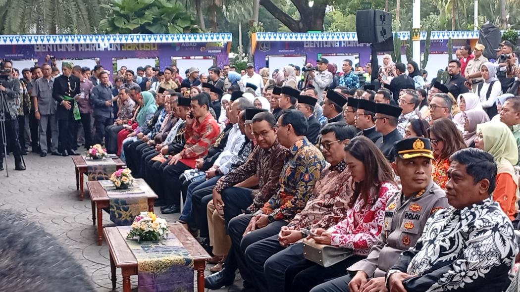 Akrab, Anies dan Ahok Hadiri Acara Menuju 5 Abad Jakarta di Balai Kota