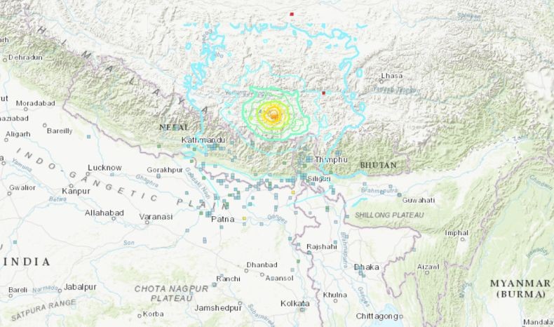 Gempa Dahsyat M7,1 di Tibet dan Nepal, Banyak Bangunan Ambruk