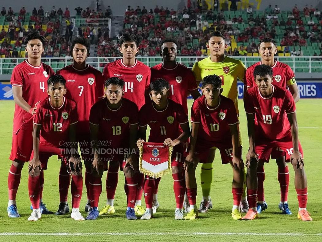 Hasil Timnas Indonesia U-20 vs Yordania U-20: Garuda Nusantara Tertinggal 0-1 di Babak Pertama
