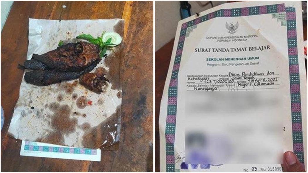 Viral Ijazah SMA Jadi Bungkus Pecel Lele, Netizen Syok!
