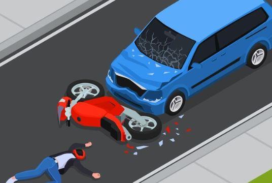 Kecelakaan di Depan Bandara YIA, Minibus Hiace Terobos Lampu Merah Tabrak Pemotor