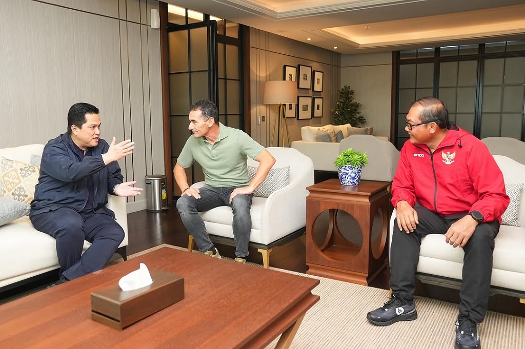 Erick Thohir Rapat dengan Pelatih Timnas Indonesia U-23 Gerald Vanenburg, Bahas Apa?