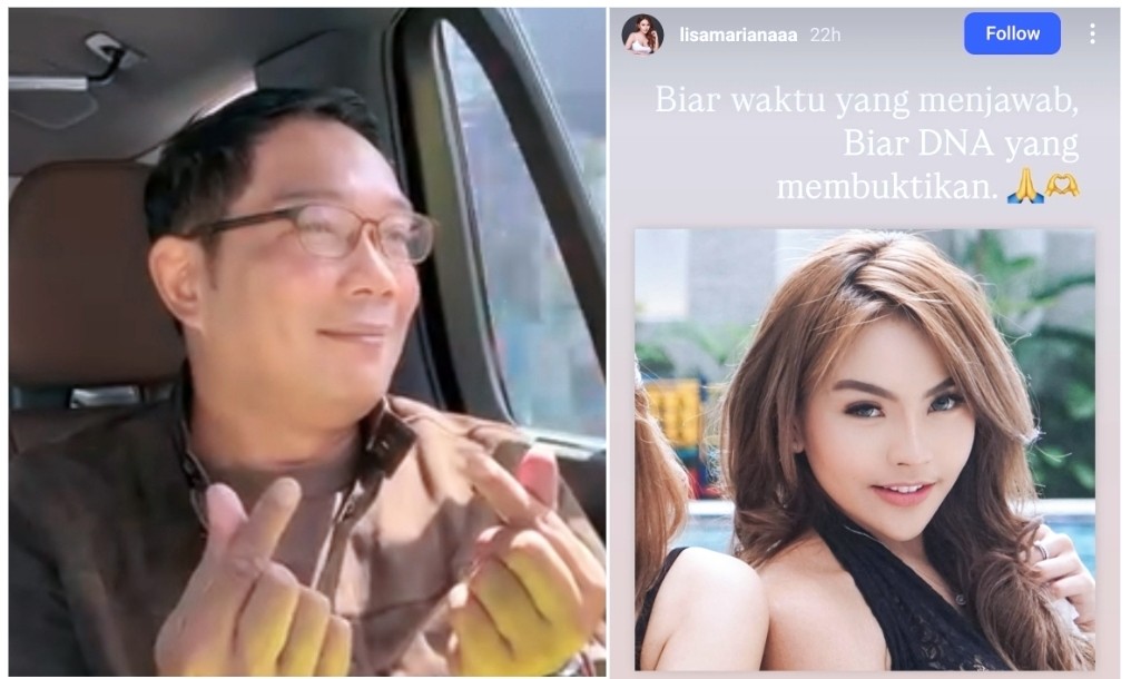 Ridwan Kamil Bantah Punya Hubungan, Lisa Mariana: Biar DNA yang Membuktikan
