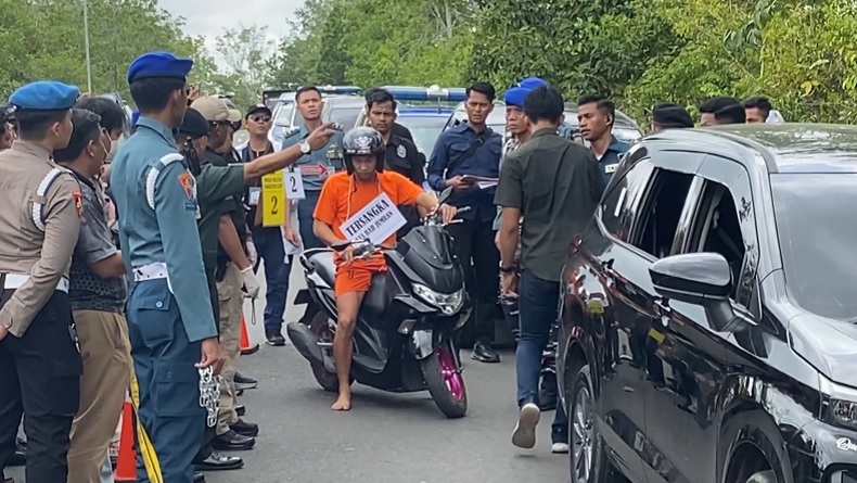 Denpomal Banjarmasin Gelar Rekonstruksi Kasus Pembunuhan Wartawati Juwita