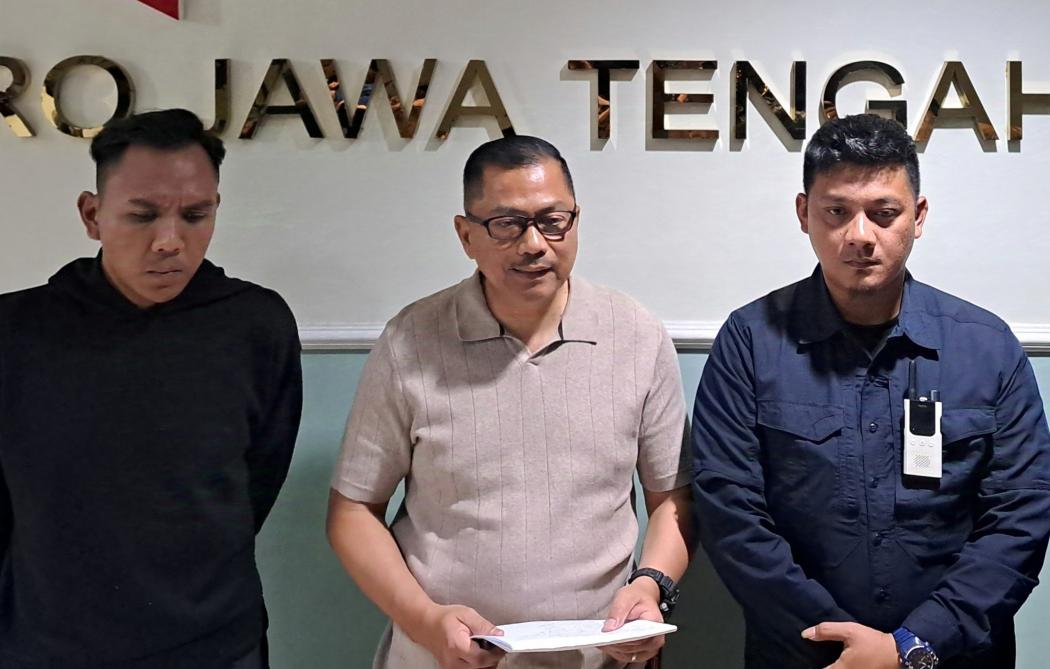 Anggota Tim Pengamanan Kapolri Datangi Kantor Antara Jateng usai Tempeleng Jurnalis
