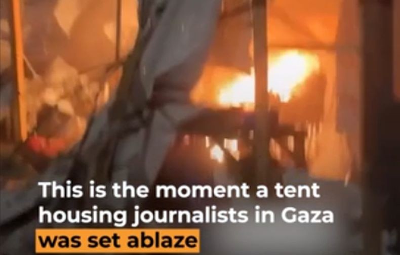  Israel Bom Tenda Wartawan di Gaza, 3 Jurnalis Gugur Terbakar Hidup-Hidup