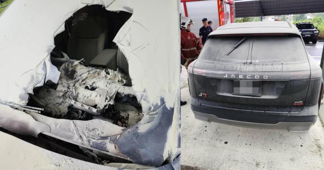 Viral Mobil Pasang Dashcam Aftermarket Hangus Terbakar saat Parkir