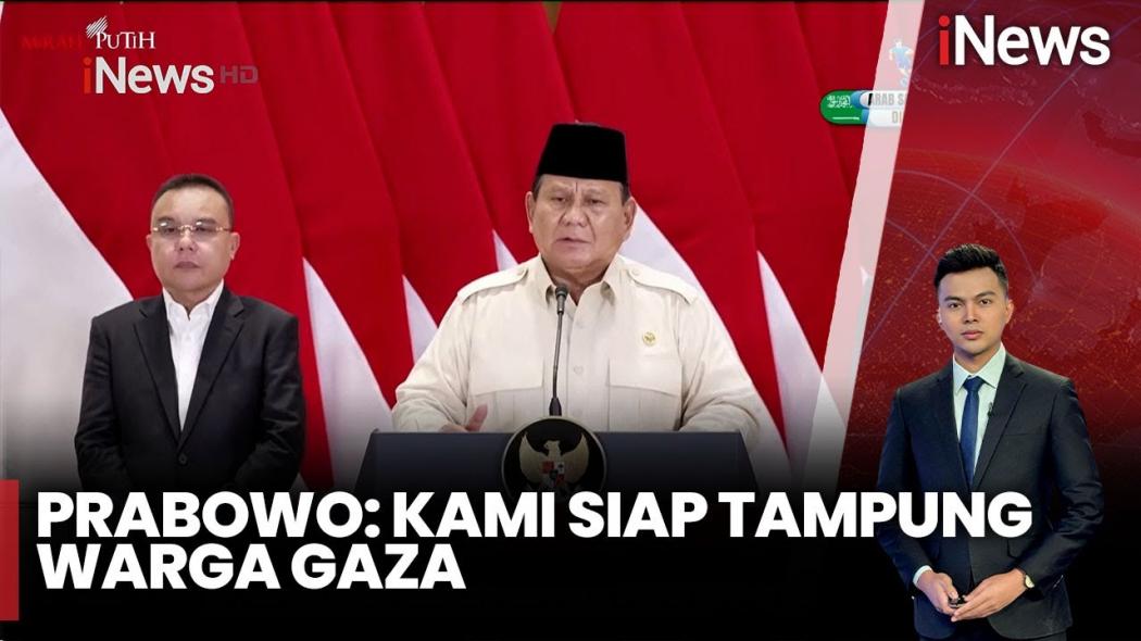 Prabowo Tegaskan Indonesia Siap Tampung Warga Gaza