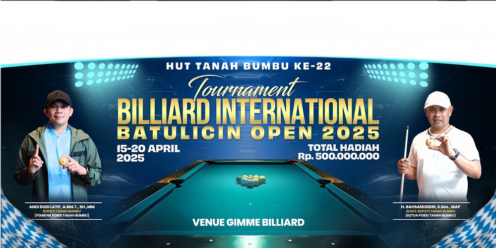 HUT ke-22 Tanah Bumbu, PB POBSI Dukung Batulicin Open 2025 Berhadiah Rp500 Juta