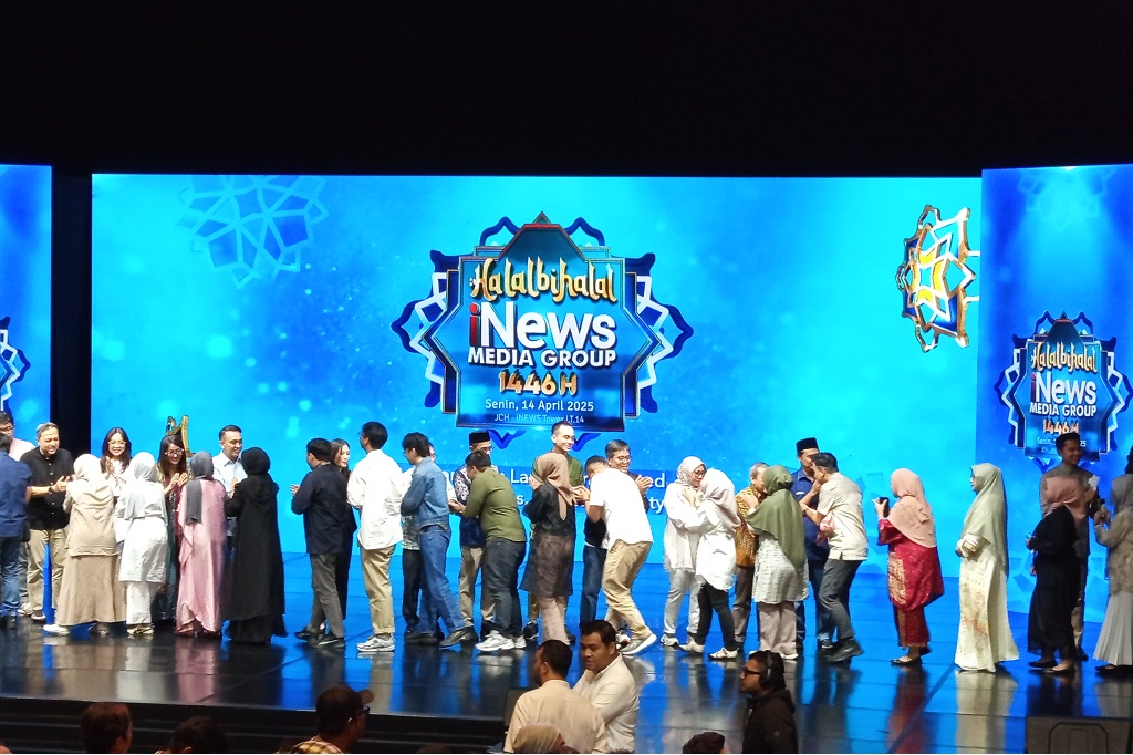 HT dan Angela Tanoesoedibjo Halalbihalal dengan Karyawan iNews Media Group