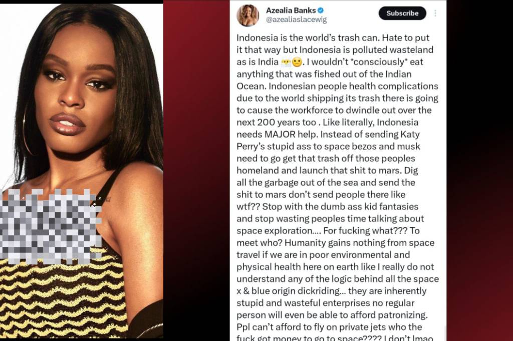 Siapa Azealia Banks? Rapper Asal Amrik yang Sebut Indonesia Tempat Sampah Dunia