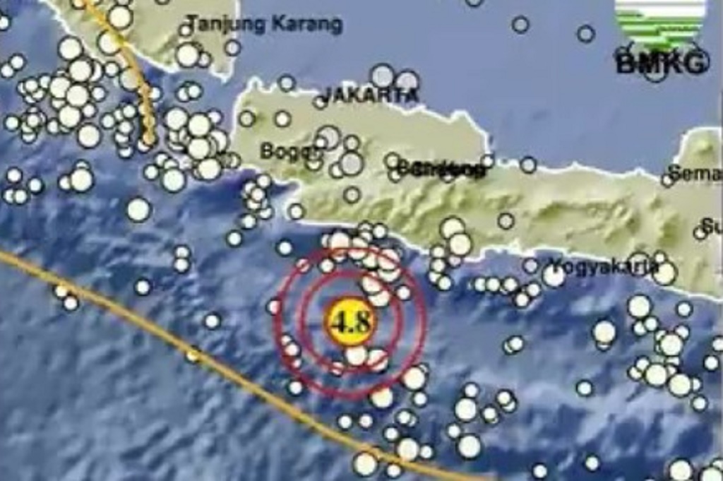 Gempa Terkini Magnitudo 4,8 Guncang Garut Jawa Barat