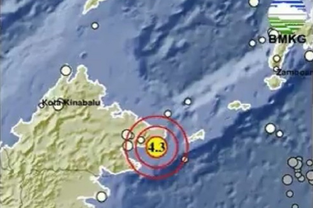 Gempa Terkini Magnitudo 4,3 Guncang Tarakan Kalimantan Utara
