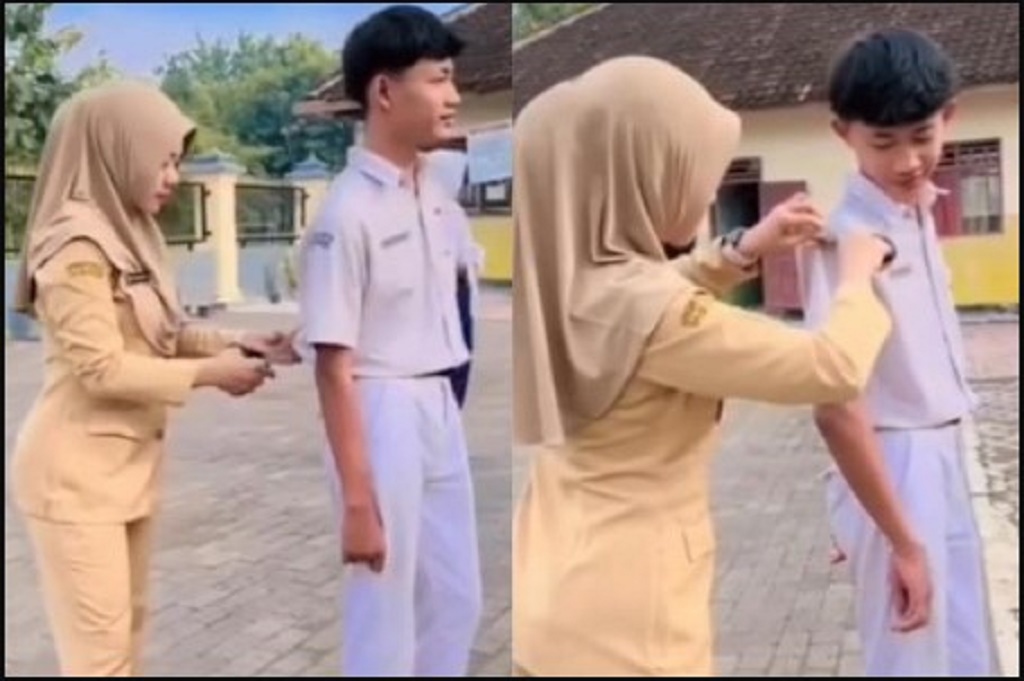 Viral Guru Cantik Gunting Seragam Siswa di Sekolah, Netizen Terbelah Pro dan Kontra