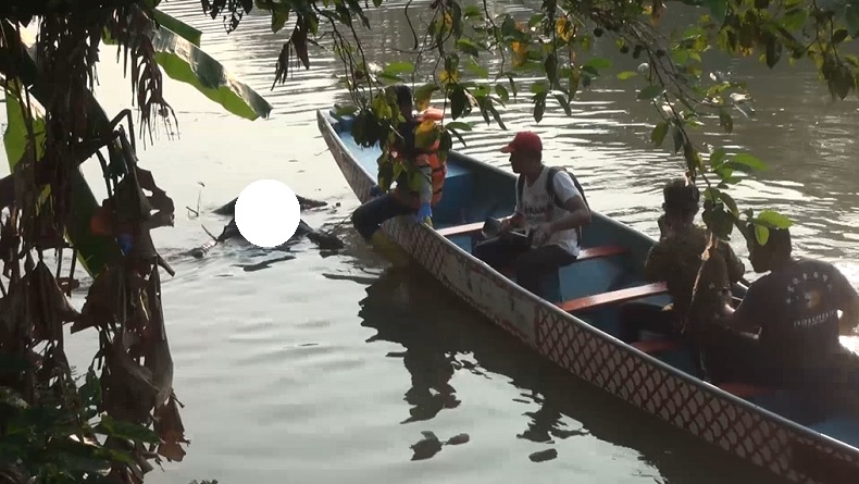 Mojokerto Geger, Mayat Ditemukan Mengambang di Sungai Ngotok Tersangkut Dahan Pohon