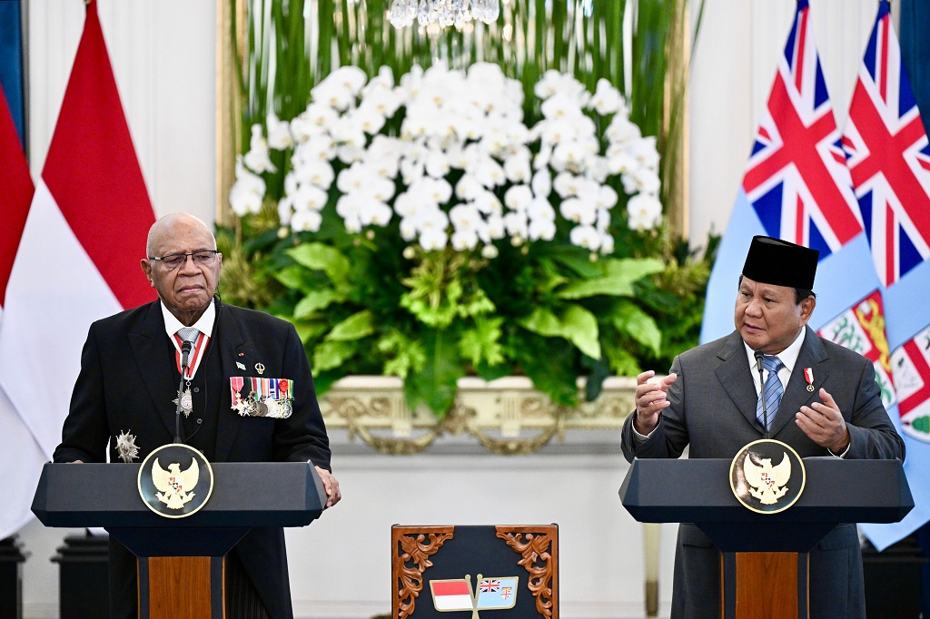 Prabowo: RI-Fiji Hadapi Tantangan yang Sama, Kenaikan Permukaan Air Laut-Geopolitik