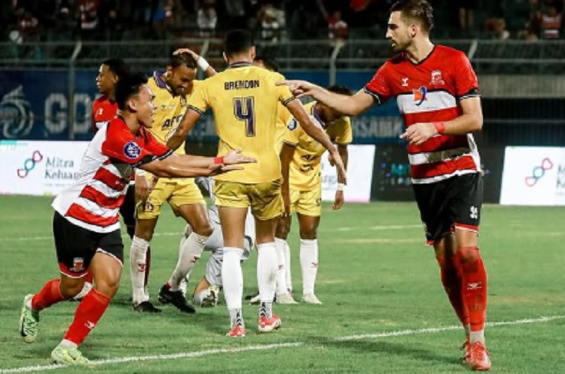 Hasil Liga 1: Madura United Menang Tipis atas Persik