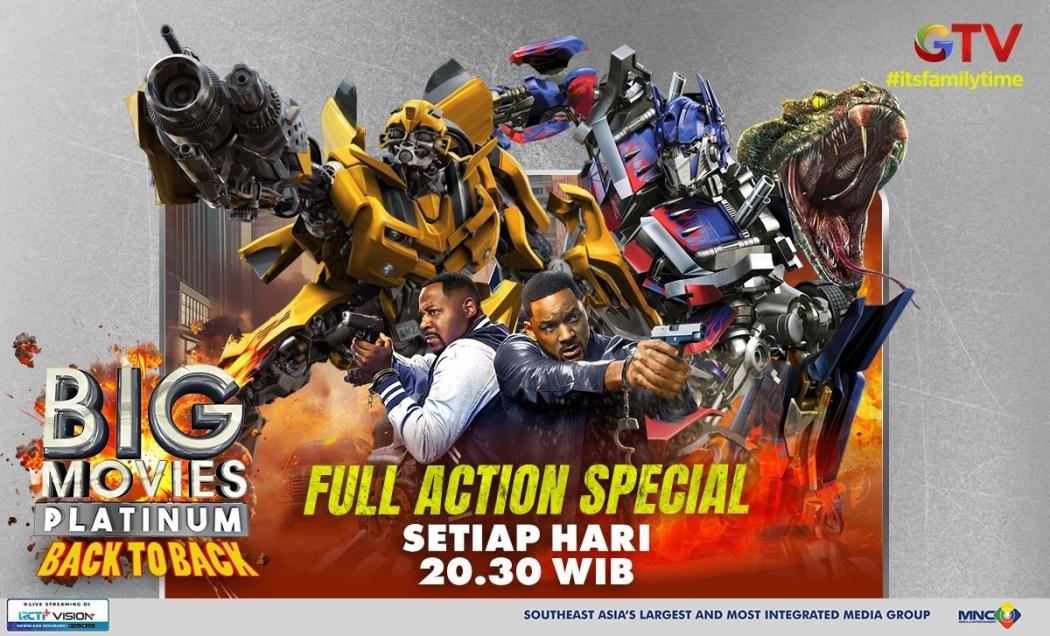 Full Aksi, Waktunya Recharged Energy Bareng Jagonya Film di GTV
