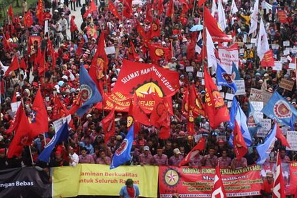 Buruh Peringati May Day di Monas Hari Ini, Prabowo bakal Hadir