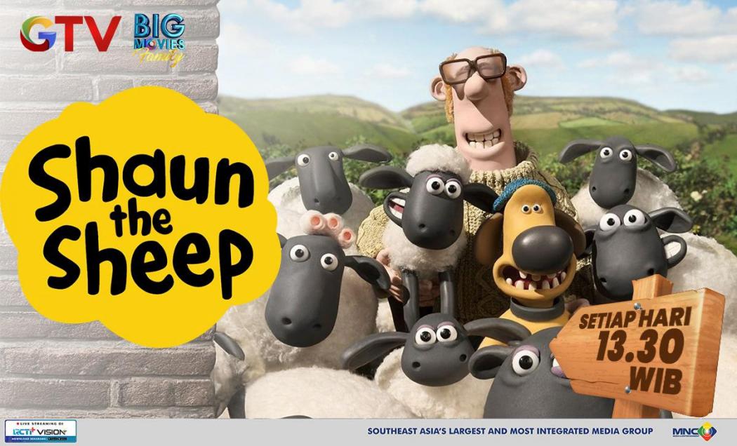 Its Family Time! Shaun the Sheep Bikin Sore Makin Berwarna, Tayang Setiap Hari hanya di GTV 