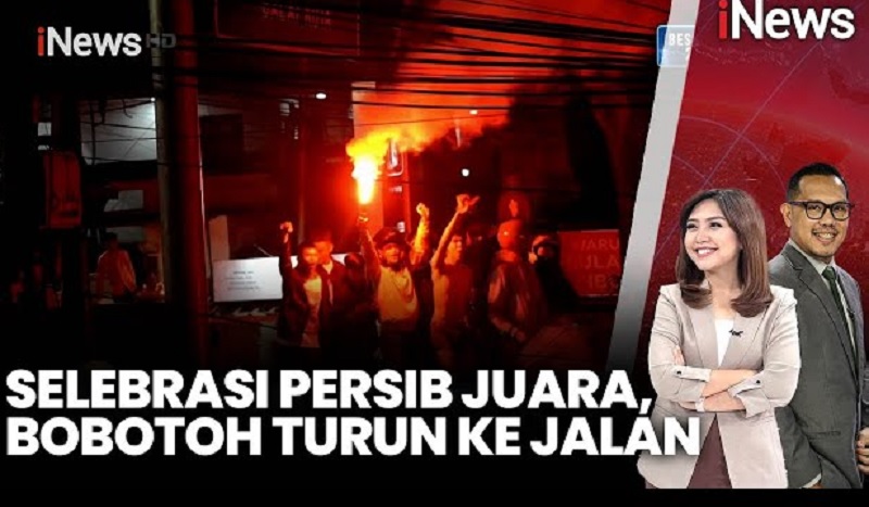 Persib Juara Liga 1 Back to Back, Bobotoh Pesta Turun ke Jalan