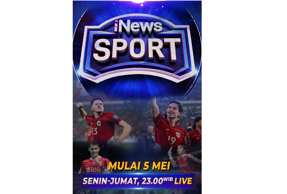 Update Berita Olahraga di iNews Sport, Senin sampai Jumat Pukul 23.00 WIB
