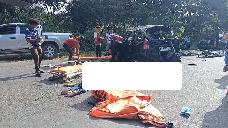Avanza Rombongan Mahasiswa UIN Kecelakaan di Tanah Laut, 3 Orang Tewas Terlempar