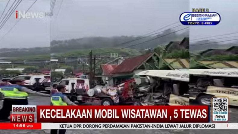 Identitas 5 Korban Tewas Kecelakaan Maut Minibus Rombongan Wisatawan di Tawangmangu